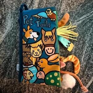 Jellycat Pet Tails Cloth Book Retired OOP EUC